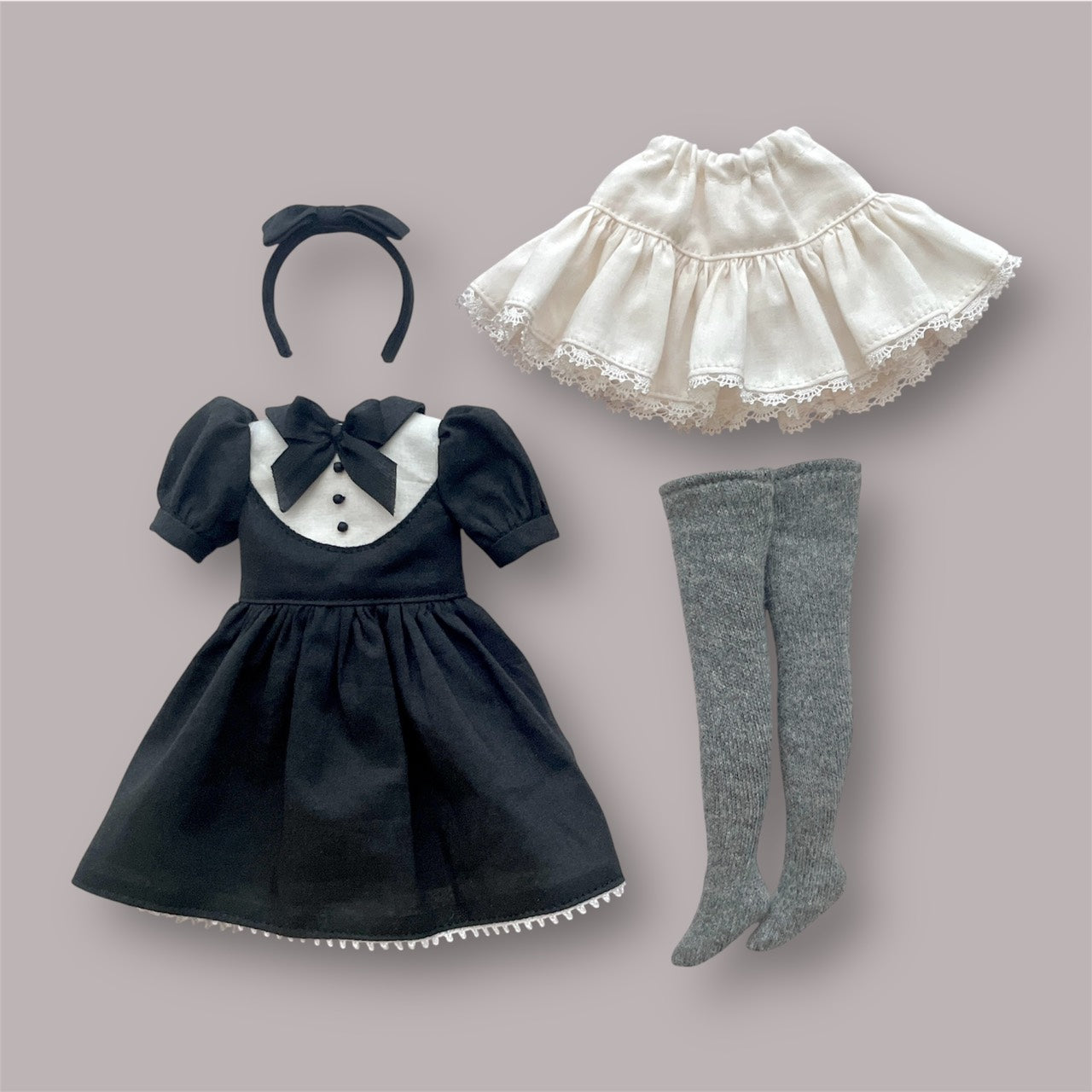 『Nocturne』Op.9 No.1 (The Darkest Night) 22cm Doll dress