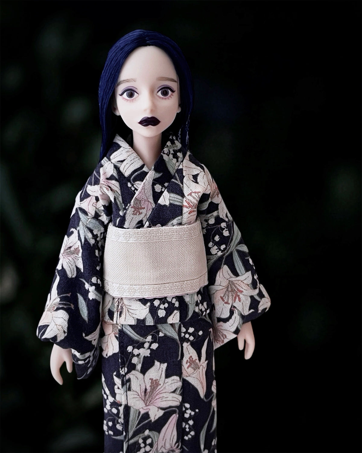 『The Quiet Bloom』(Lily)  22cm Doll dress yukata