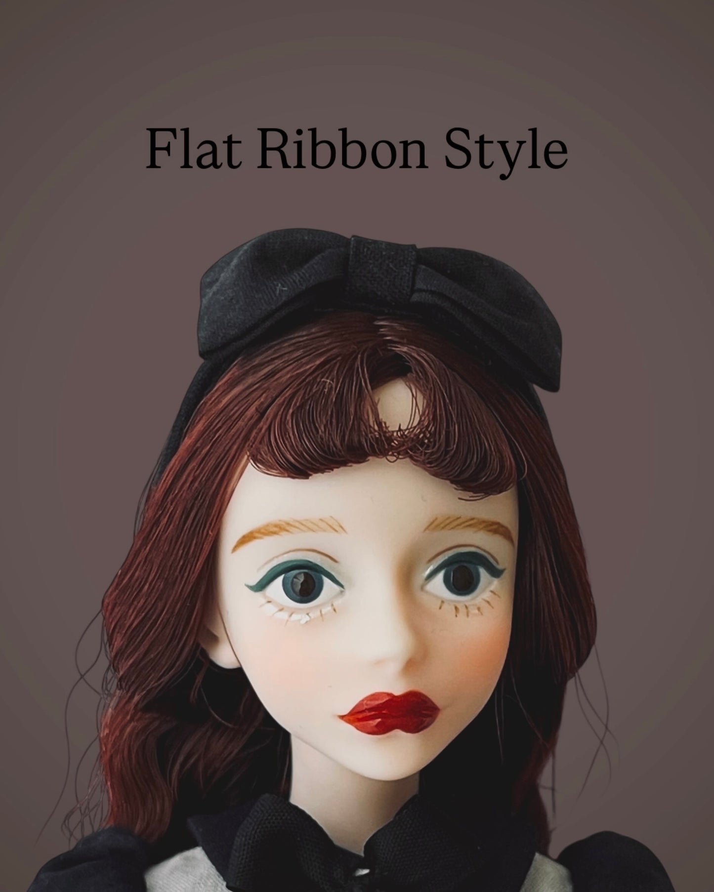 『Style Up Ribbon』（Black）22-27cm Doll Headbands